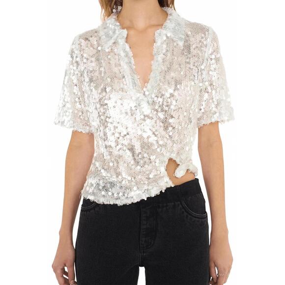 christopher esber opaline sequin mini dress Christopher Esber Opaline Sequined Mini Dress - White